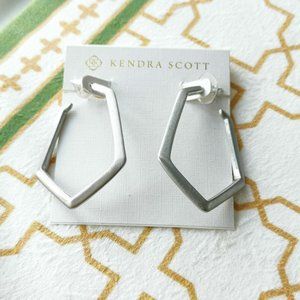 KENDRA SCOTT - Lonnie Silver Hoop Earrings